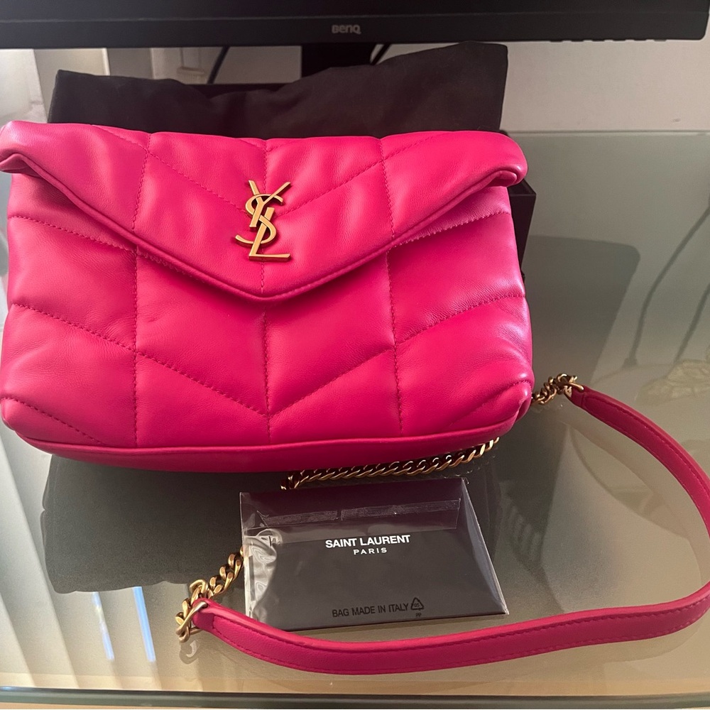 Saint Laurent Lou Puffer Toy crossbody quilted bag